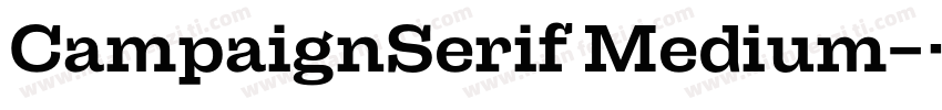CampaignSerif Medium字体转换